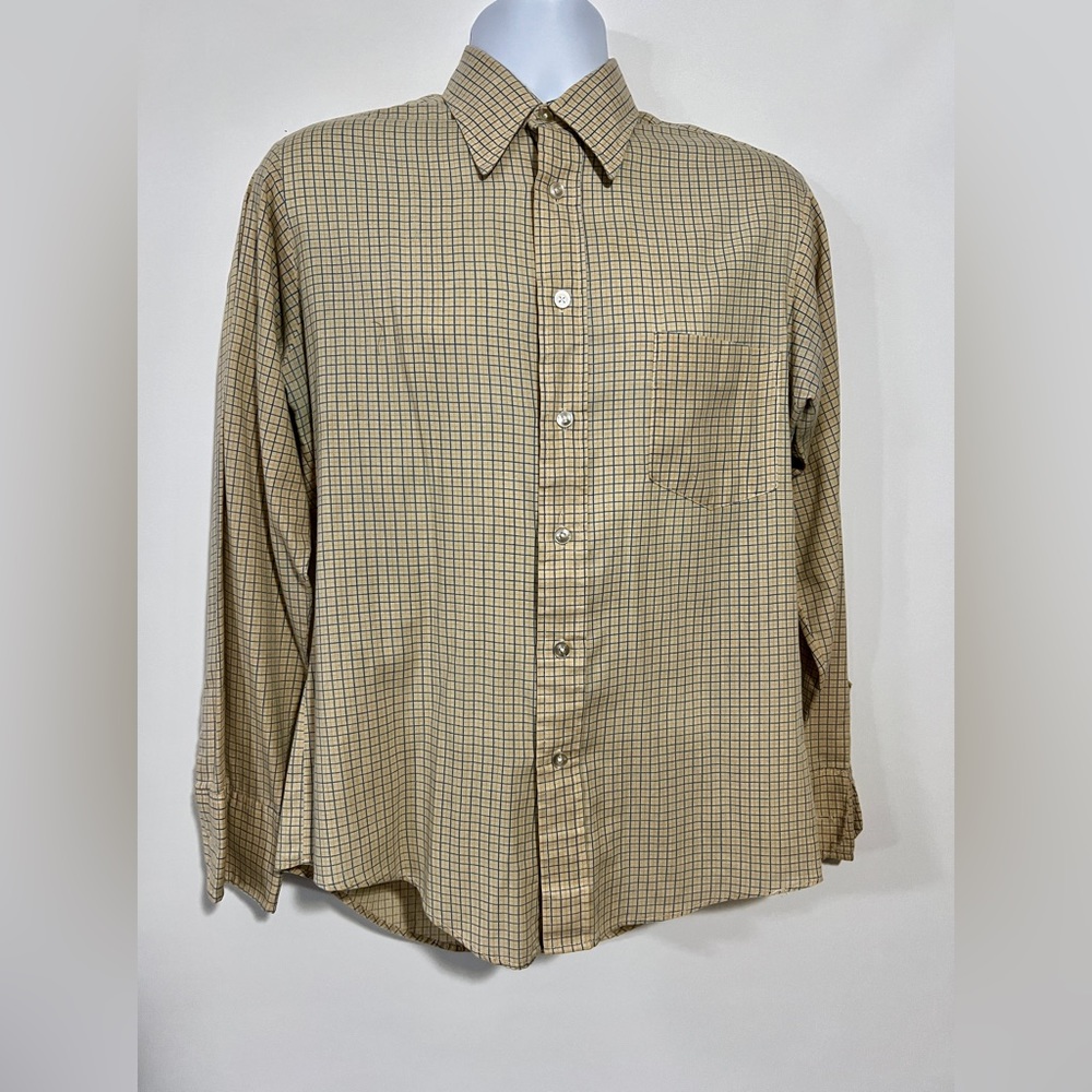 Vintage Empire of Florida Men's Button Up Shirt Medium 15-15.5 Long Sleeves Soft